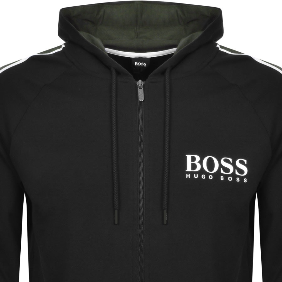 Alternative Image for ProductBOSS Bodywear Full Zip Hoodie Black2
